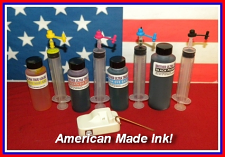 Compatible  Ink Refill Kit For Brother Printers That use the LC3011, LC3013 Cartridges, Includes Brother Original Chip Resetter