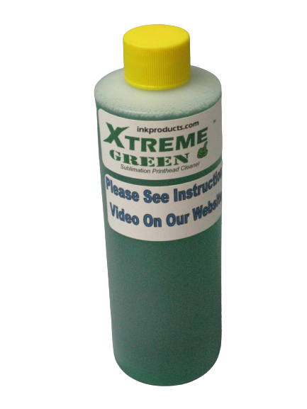 X Treme Green Sublimation Print-head Cleaner For Sawgrass SG400, SG500, SG800 SG1000 Printers  240ml 