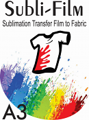 Subli Film A3 HOT PEEL (Sublimation Transfer Film)