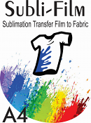 Subli Film A4  HOT PEEL (Sublimation Transfer Film)