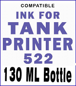 Compatible Ink For Tank Printer 522- Ultra Pro True Color Ink 130 ML  
