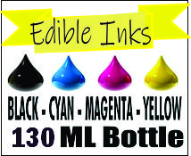 130 ML Bottle Of Compatible Edible Ink  For Epson  and Tank Printers