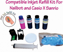 Ink Refill Kit For Nailbot and Casio X Sanrio